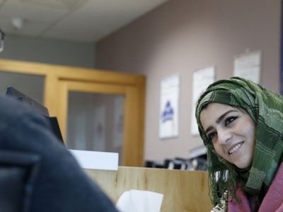 FATEN microfinance Ramallah branch.